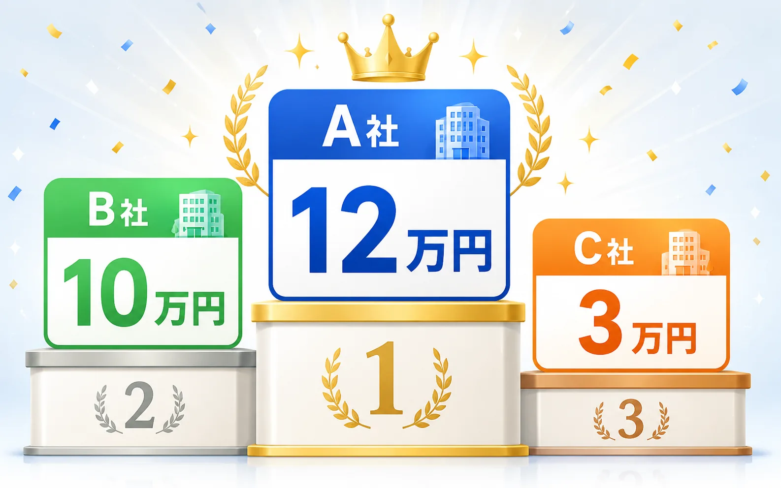 パソコン買取店を比較するイメージ